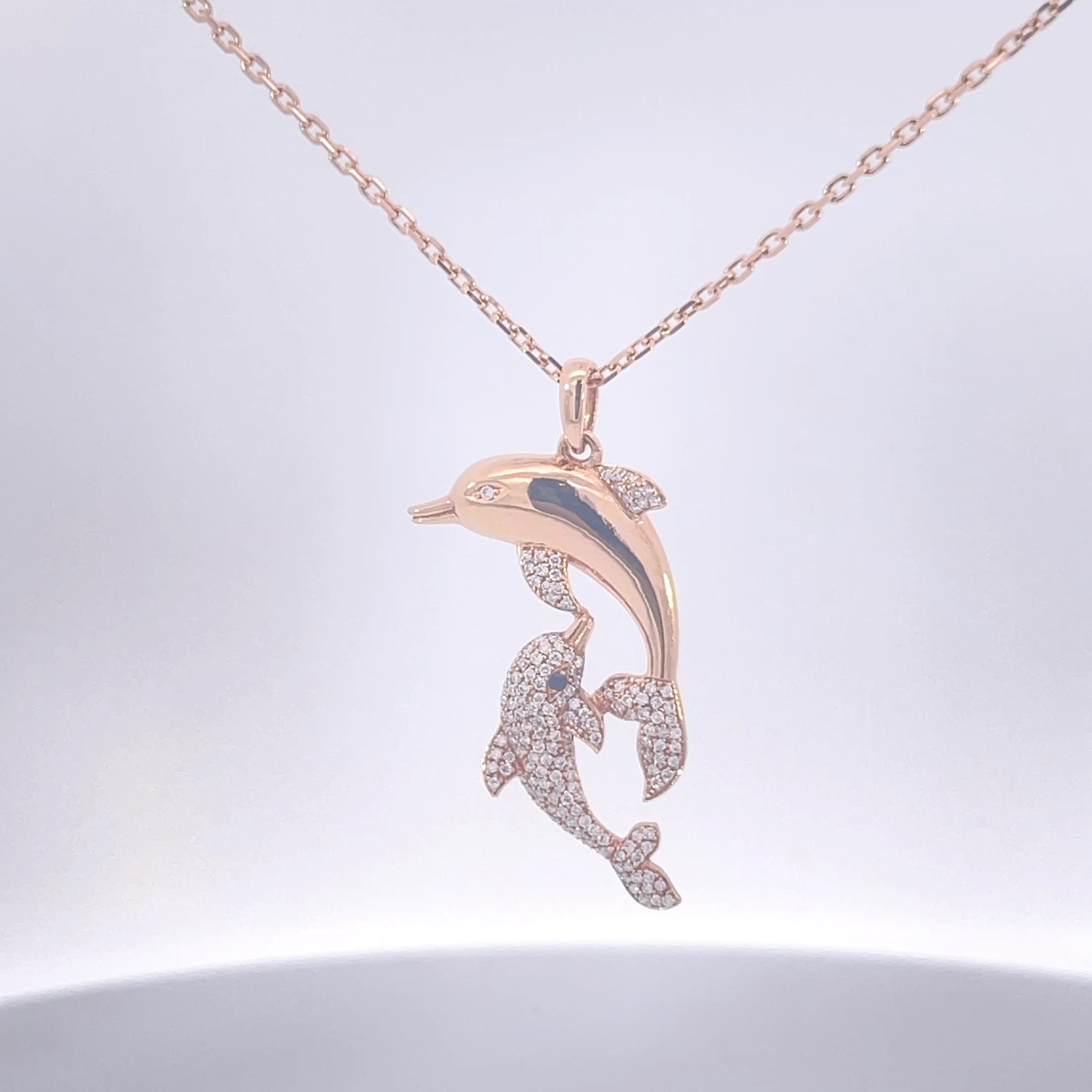 Dancing Dolphins Necklace