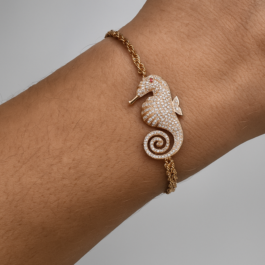 Serene Seahorse Bracelet